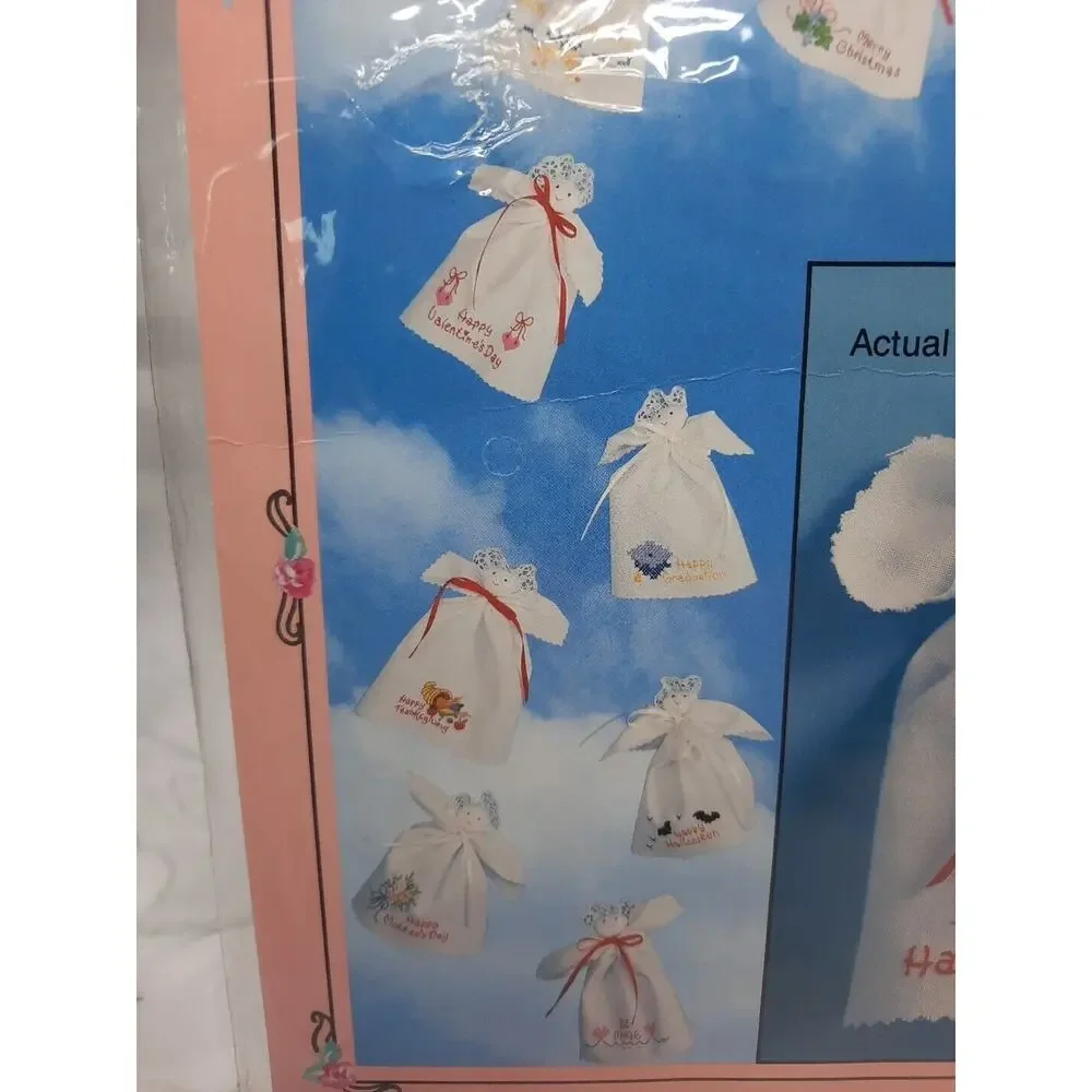 1993 Gallery of Stitches Bucilla Keepsake Kit Littlest Angels Set of 12 Dolls
